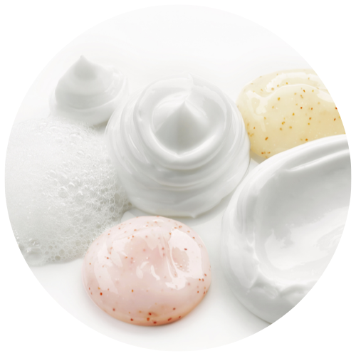 Application d'une crème